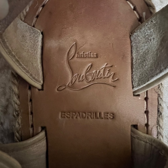 Louboutin wrap espadrilles sandals